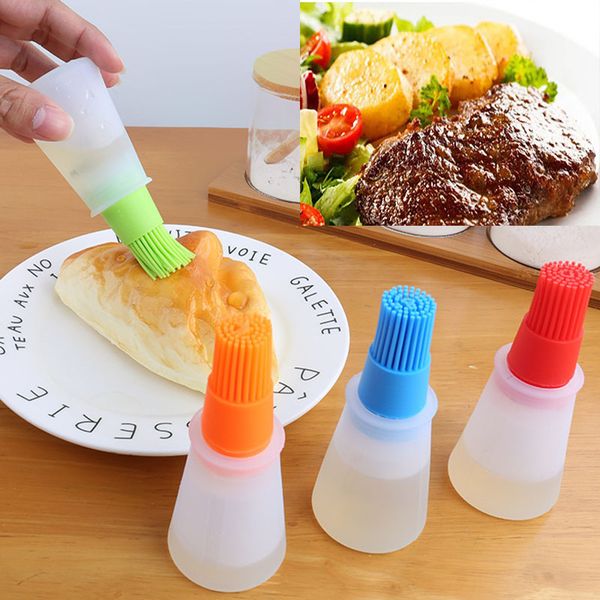 

resisting silicone bbq basting oil brush barbecue cooking pastry oil brush grill oil bottle brushes tool in stock an2900