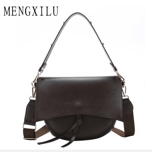 

new hot vintage седло женские сумки на ремне широкий ремень большой емкости дамы сумки кожа pu crossbody сумки для женщин 2019