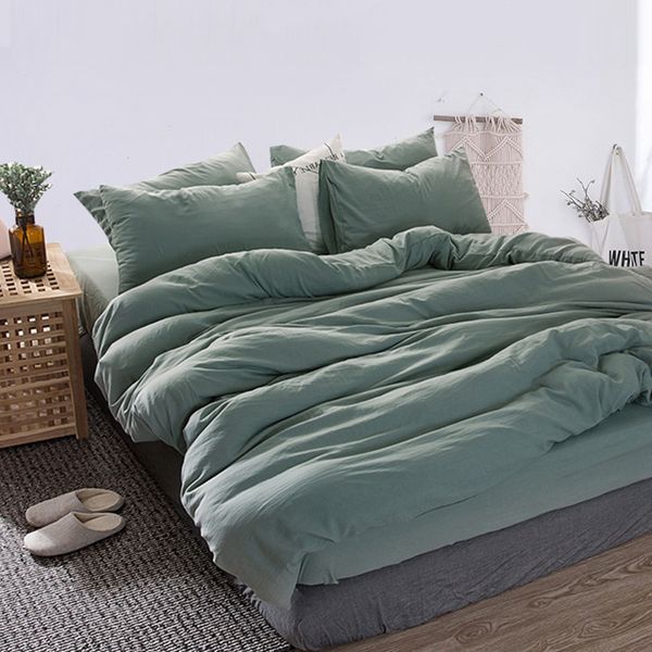 

bedding sets green 4 piece set cotton sheets quilt cover
