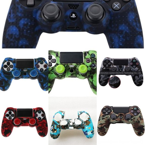 

jodt8 multi-colors camouflage silicone rubber case skin grip cover case joystick ps4 controller for gamepad outer case