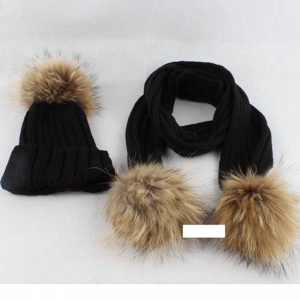 

горячие продажи детские cute winter keep warm set дети детские hat + шарф новорожденных младенцев мальчики девочки болл вязать bobble beanie, Blue;gray