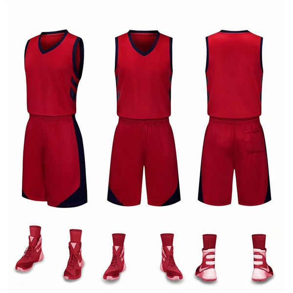 2019 New Blank Basketball maglie logo stampato Taglia uomo S-XXL prezzo economico spedizione veloce buona qualità NEW FIRE RED FE001AA1n