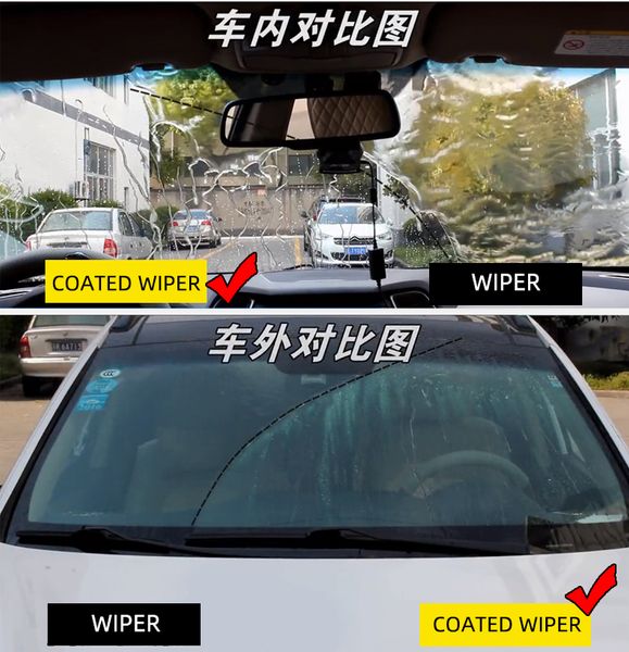 

coated wiper front wiper blades for civic 8 sedan windshield windscreen front window 26"&23" (spaceship type