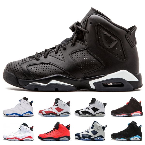 

6 basketball shoes for men 6s black cat oreo unc angry bull olympic alternate carmine infrared mens sport sneaker trainer shoes