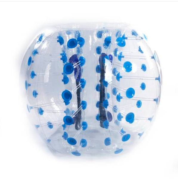 

wholesales 1.5m pvc air inflation touch ball transparent with blue