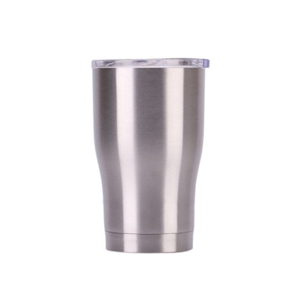 

новое поступление 12 унций изогнутый стакан из нержавеющей стали с двойными стенками вакуумный классический с крышкой