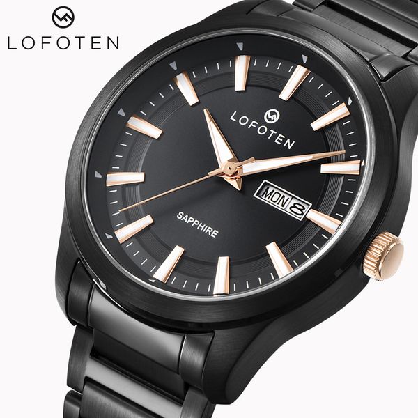 

luxury stainless steel ocysa rose gold fashion day date water proof mens women japanese quartz man watch watches wristwatches, Slivery;brown