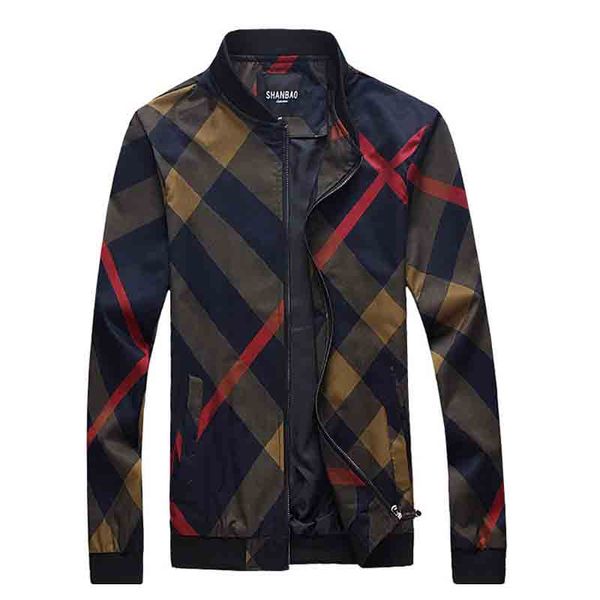 

2019 new arrival spring and autumn style fashion casual 3d classic plaid print men's jacket coat overcoat large size m-5xl, Black;brown
