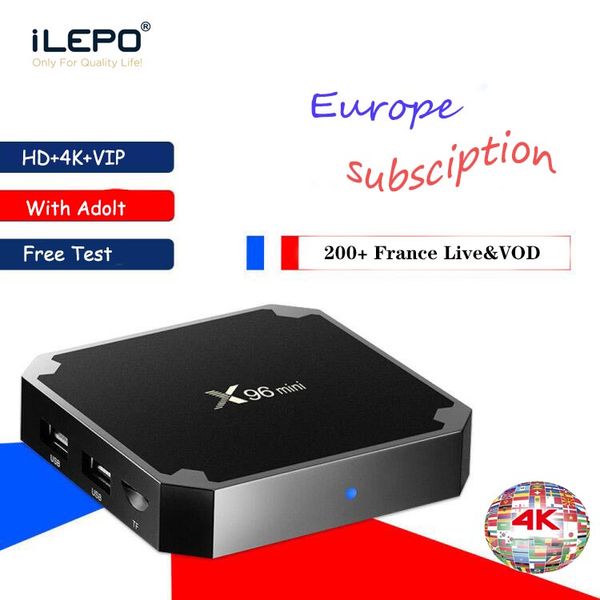 

1шт !!! Android Smart TV Box X96 мини Amlogic S905W 2G 16G 4K WiFi Европа Живая и VOD Subscritpion Франция M3U лучше mx