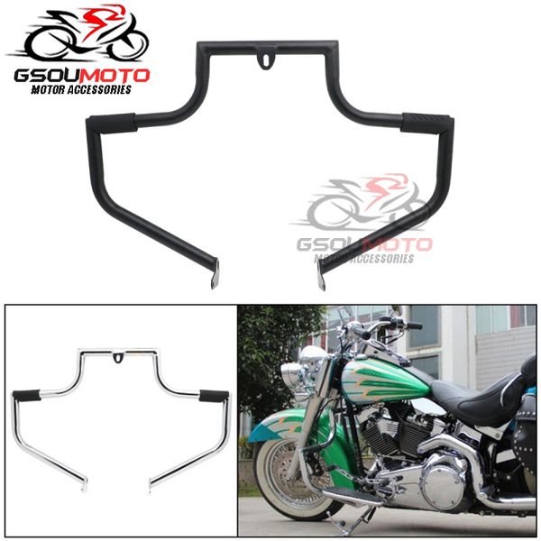 

engine guard crash bar front bumper highway frame body protector for heritage softail classic deluxe fat boy flst c n f
