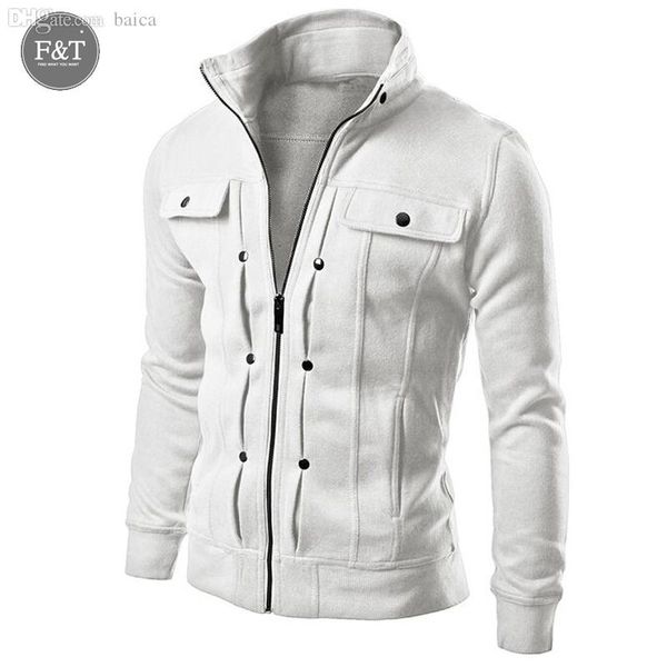 

fall-[asian size] fashionmen sweatshirts jackets winter solid fashion sport sweatshirt zipper design men's sportswear 5 color, Black;brown