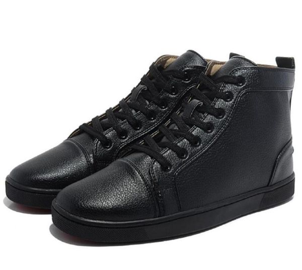 

designer sneakers low cut spikes flats shoes red bottom for men women flat leather sneakers party designer shoes 12 black color