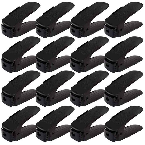 

16pcs double shoe organizer modern shoes rack shoe storage cleaning cabinet shoes organizers convenient rangement stand shelf