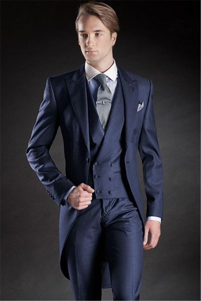 

costume homme terno masculino tuxedos slim fit men suits latest design wedding suits for men 3 pieces (jacket+pant+tie, White;black