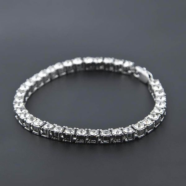 

dhl luxury hip hop men gold diamond bracelets fashion bracelet bling bling rhinestone bracelet for gift sale, Black