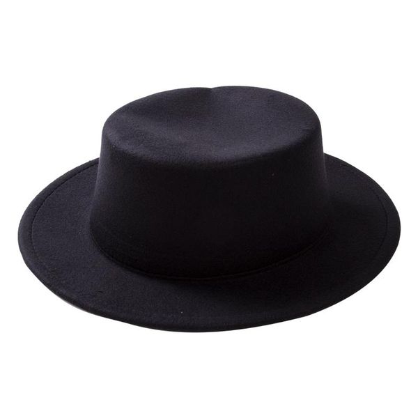 

new fashion women men wide brim fedora panama hat autumn winter gentleman elegant jazz cap beige black red, Blue;gray