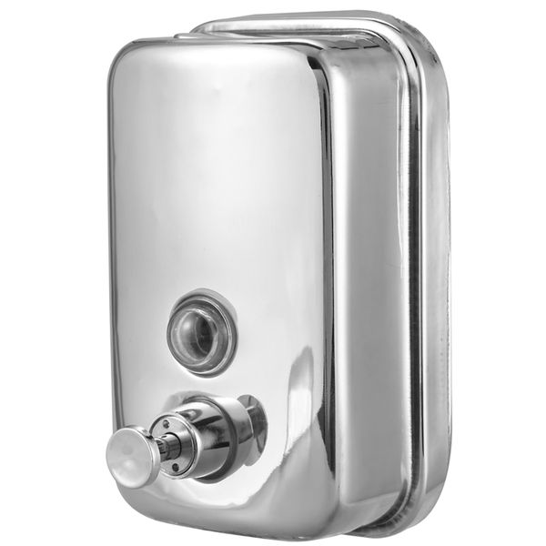 

500ml bathroom stainless steel wall mounted lotion pump soap shampoo dispenser