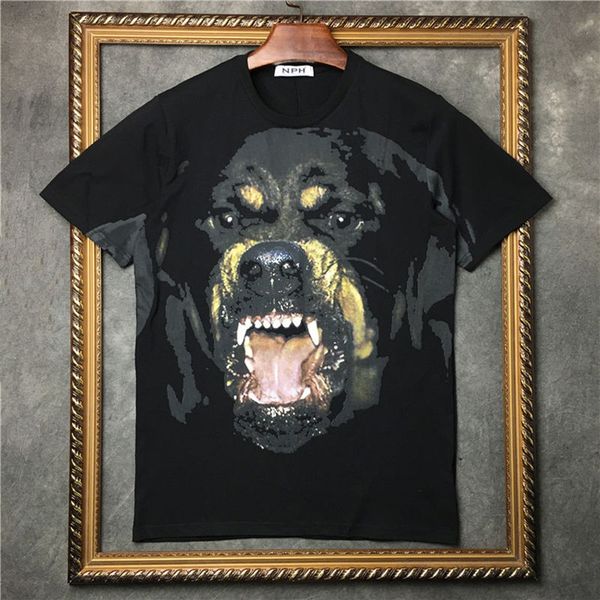 

мђжка мода или ђболка лен ђболка мђжин женин ђболка hip hop animal pr, White;black