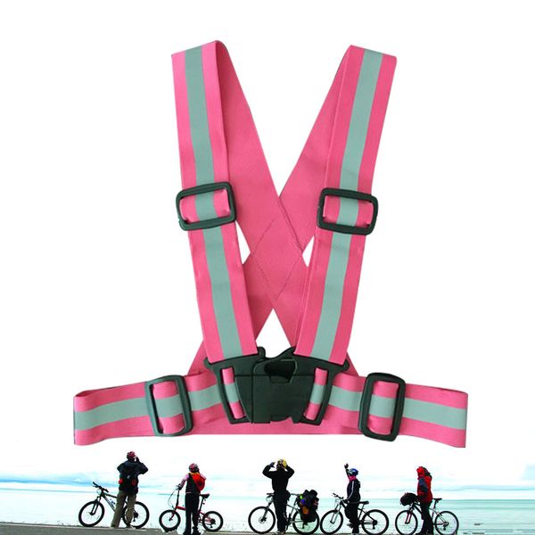 

children motorcycle cycling outdoor safety adjustable reflective vest jacket, Black