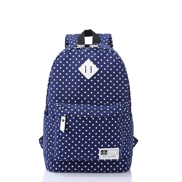 

2019 new children canvas school bags kids school backpack set children bags fashion orthopedic schoolbag backpack dot