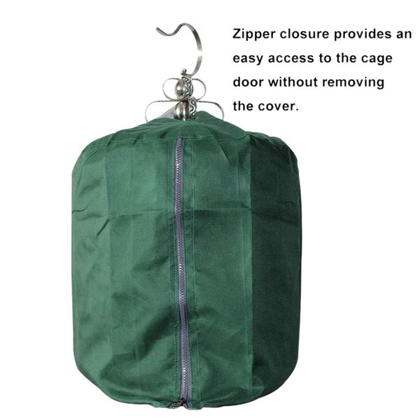 

universal bird cage cover shade windproof cloth green - bird cage not included