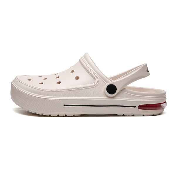 

new men summer sandals fashion flip flops waterproof slippers men outdoor beach casual hole shoes male water sandals masculina, Black