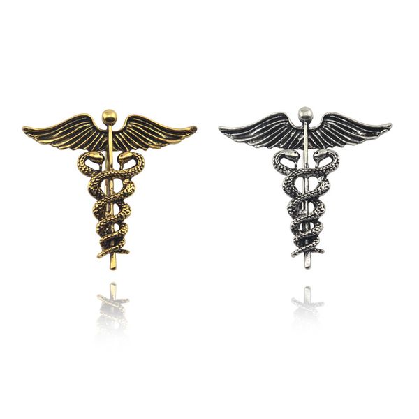 

броши животных для женщин металлические крылья ангела броши девушки шаль pin симпатичные мужчины pins знак accessorios broszka корейский сме, Gray