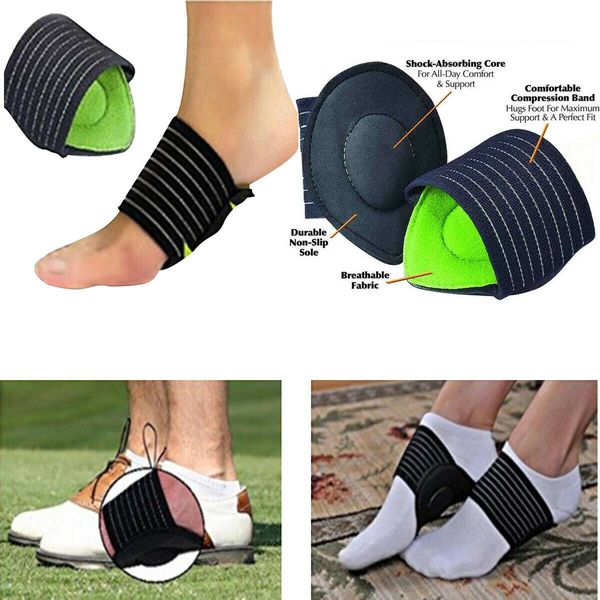 

Brand New Style Foot Стельки Arch Поддержка подошвенный фасциит пятки ног Подушка Fallen пятки