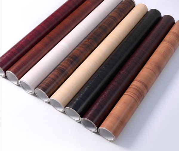 Decorate Wallpaper Self Adhesive Pvc Wood Grain Stickers Wall