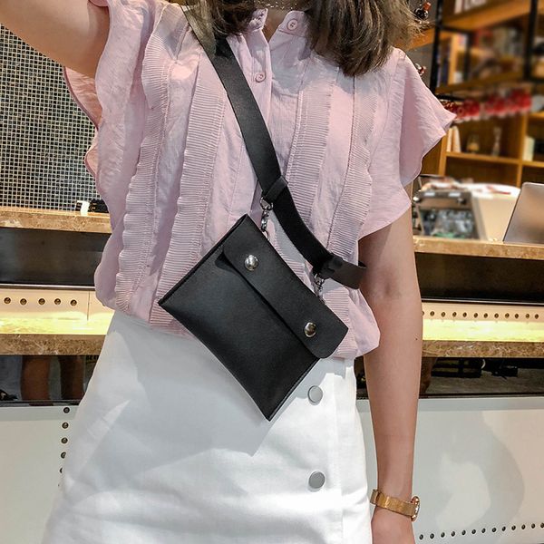 

waist pack fanny pack fashion detachable hasp phone functional bag leather messenger shoulder chest clutch bag belt