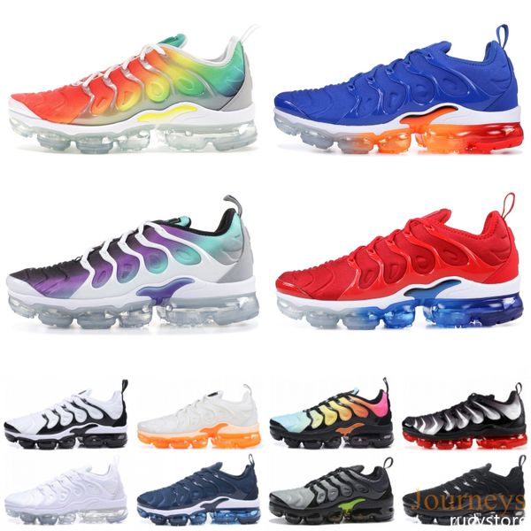 

2019 usa tn plus running shoes men women grape tropical sunset ultra white black designer shoes tn trainer sport sneakers 36-45
