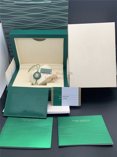 

Высокое Качество Роскошные Зеленые Часы Коробка Подарочный Чехол Для 116610 Часы Бу