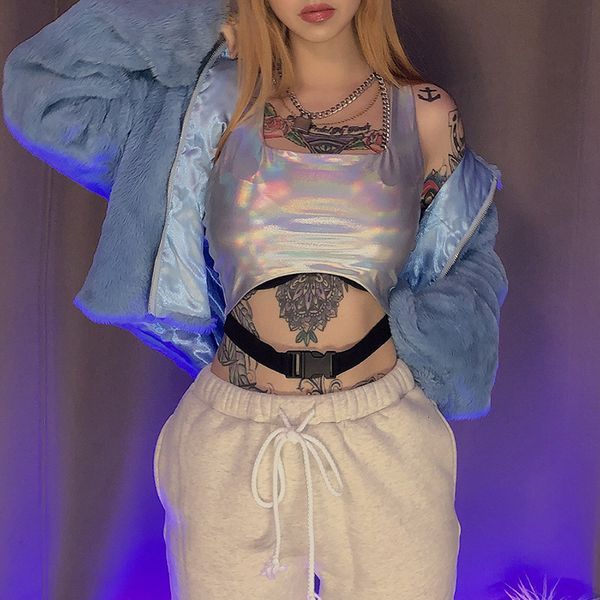 

pu leather camisole for women's season 2019, White