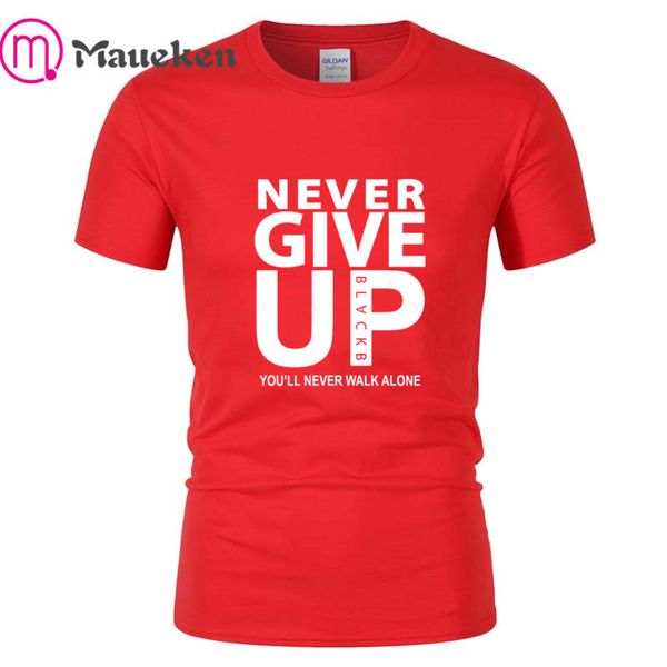 

2019 you'll never walk alone never give up t-shirt men 100% cotton m.salah klopp o neck t shirts for fans, White;black