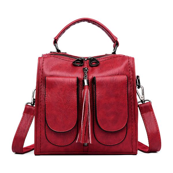 

small backpack tassel mini backpacks for girls school bags soft leather large capacity fashion women backpack