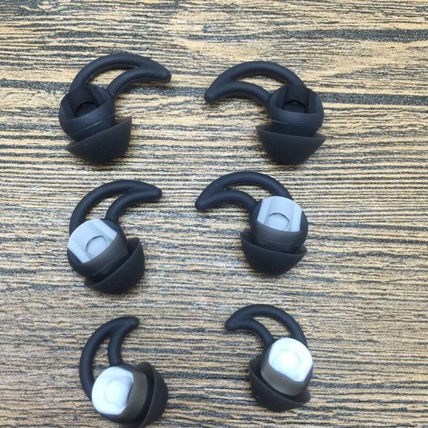Bluetooth Headset Eartips Earbuds For Bose Q20 Q30 Eargels Silicone Ear tips buds gels Earhook 300set/lot 1 SET=6PCS
