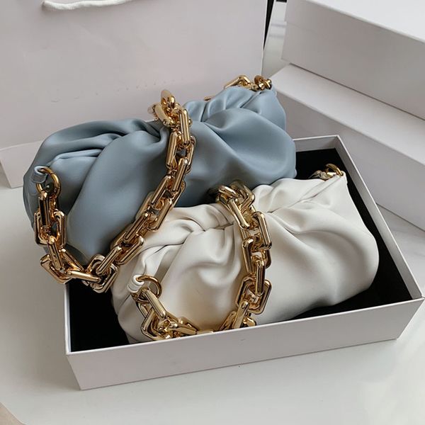

gold chain shoulder bags for women luxury female crossbody messenger handbags lady party clutch