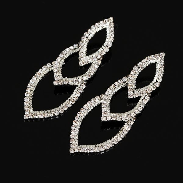 

woman ornaments diamond drip earrings ear clip earrings earring, Golden