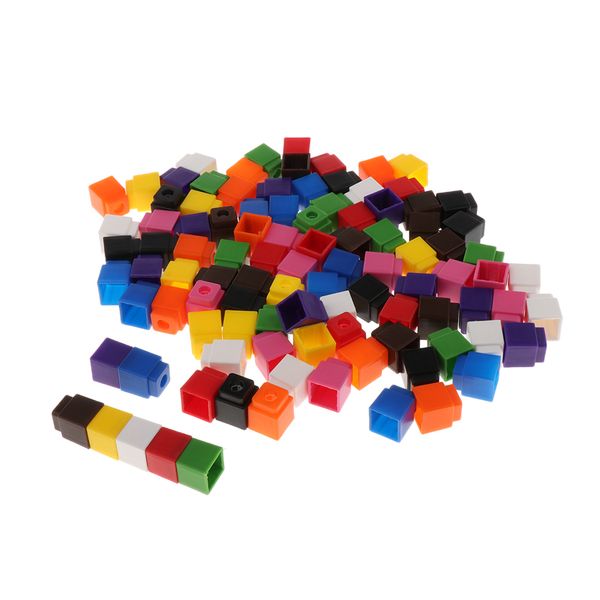 

500x early education cubes linking connecting blocks puzzles for kids building and constrution fine motor skills training