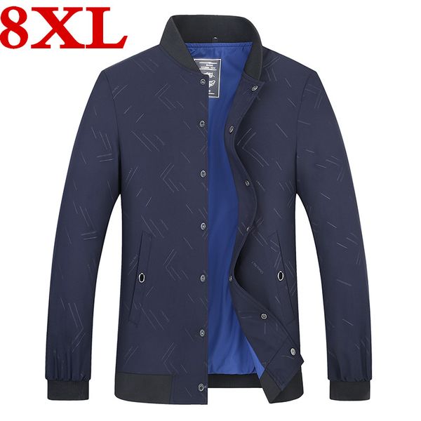 

plus size 8xl 7xl spring and autumn casual business casual fashion baseball jacket men's jacket brand clothing, Black;brown