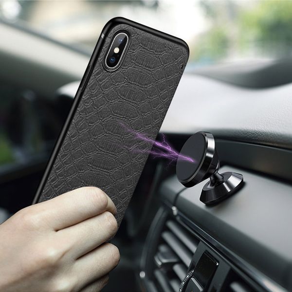 

крокодиловый узор чехол для телефона iphone xs max xr x 8 7 6 plus мягкая крышка tpu встроенная металлическая задняя крышка