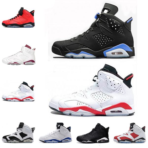 

wholesale 6 6s maroon men basketball shoes black cat oreo infared olympic sports shoes sneaker size us 7-13