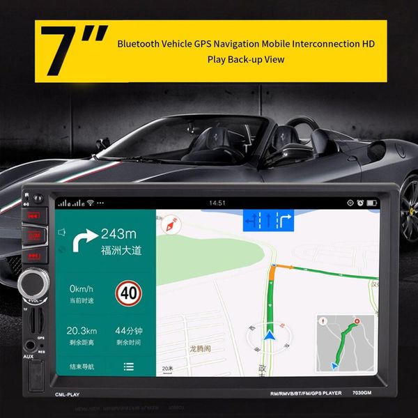

new 7030gm 7 inch stereo auto car media mp5 player rc control rear view camera remote control car rear view camera