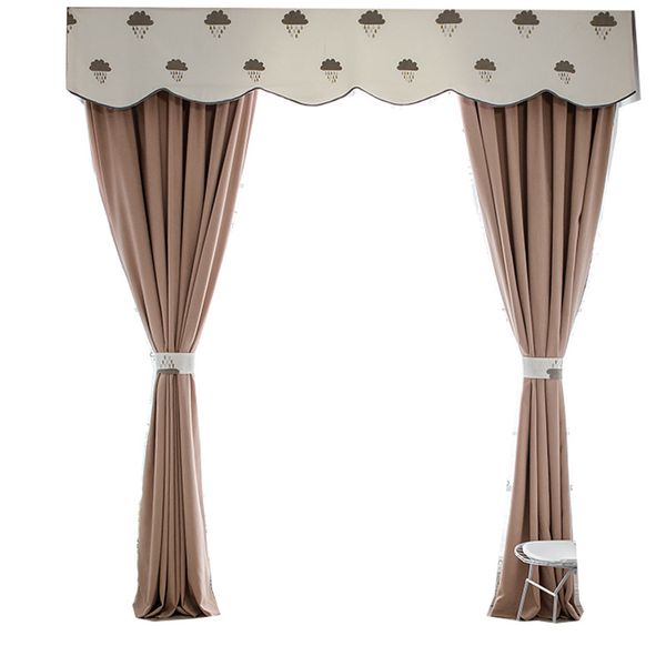 

joker simple modern solid color shading curtains for living dining room bedroom