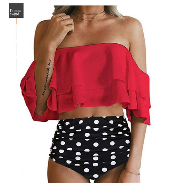 

high waist bikini 2019 plus size swimwear women beach side swimsuit biquini push up bikinis set fly bathing women, White;black