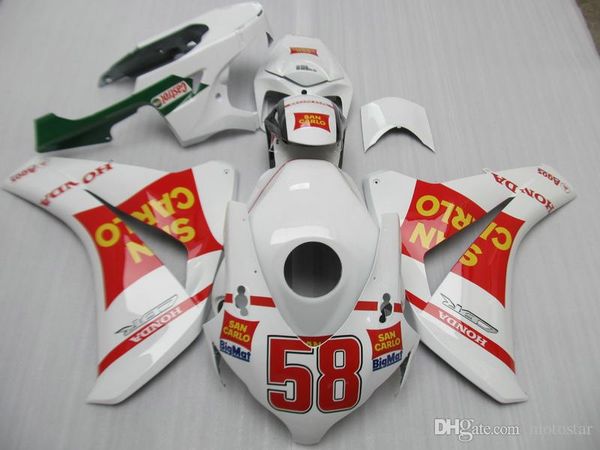 

oem fairing kit for honda cbr 1000rr 2008 2009 2010 2011 white red fairings set cbr1000rr 08 09 10 11 ot02