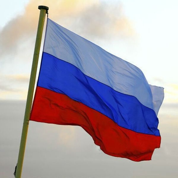 Bandiera nazionale russa 90 * 150 cm Bandiere sospese Russia Gioco di calcio Ufficio / Attività / Sfilata / Banner decorazione domestica