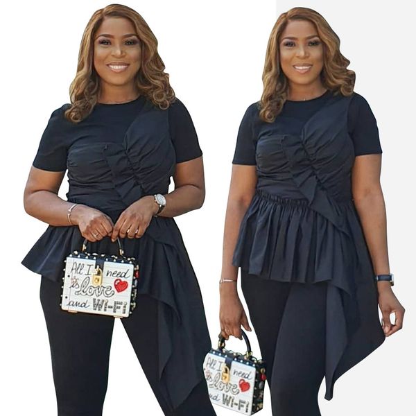 

smr9553 european and american fashionable female body dress irregular hem casual dress, Black;gray