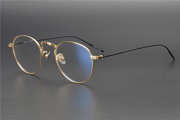 

wholesale- round ultra light pure titanium retro glasses frame for men and women myopia optical edith prescription eyeglasses, Silver