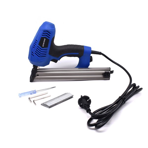 

fx30 angled nail electric nailer gun with 600pcs nails 220v electric framing tacker stapler gun for furniture woodworking